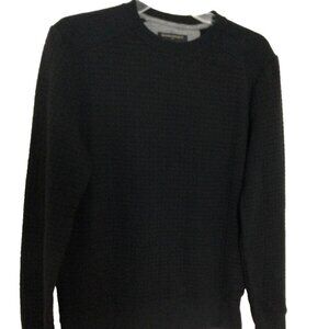 Banana‎ Republic Pullover Sweatshirt Men's Small Black Long Sleeve  Ribbed Hem